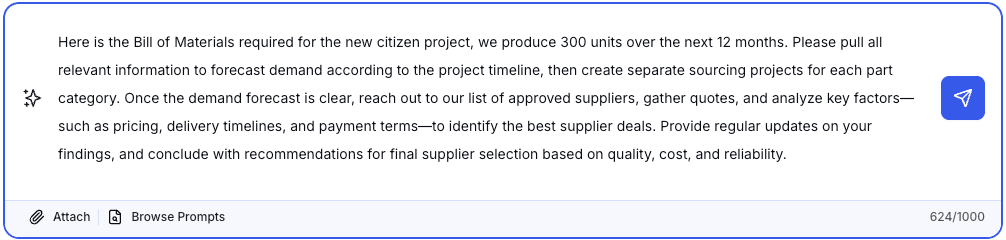 Drive speed on sourcing ,[object Object], upload your project documents and kick of pricing and supplier negotiations